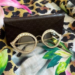 Gucci Cateye Glasses w/ Crystals